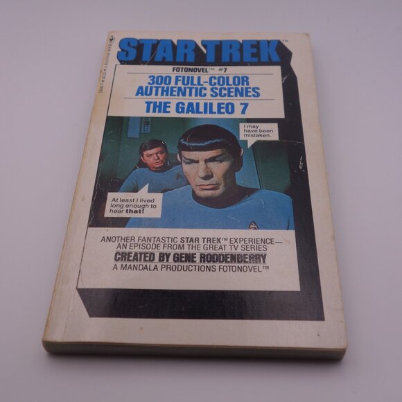 Star Trek FOTONOVEL #7 THE GALILEO 7 Mandala Productions 0-553-12041-7 225 - Picture 1 of 16
